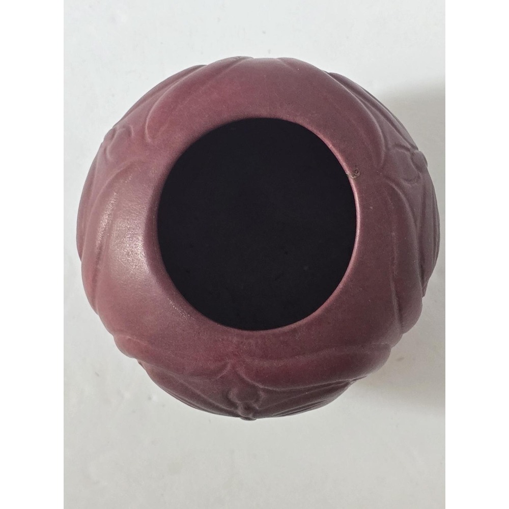 Antique Van Briggle Butterfly Vase: Mulberry Glaze, Shape 684 (1908-1911) - Picture 6 of 8